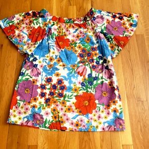 Off the shoulder shift dress